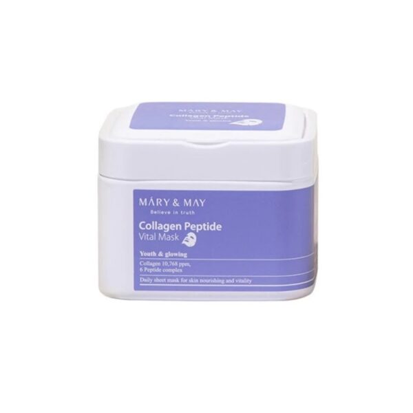 Mary&May Відновлювальна тканинна маска з колагеном Collagen Peptide Vital Mask, 30 шт. Mary&May Відновлювальна тканинна маска з колагеном Collagen Peptide Vital Mask, 30 шт.