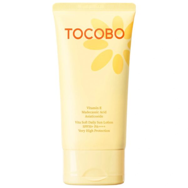 Tocobo Зволожувальний сонцезахисний лосьйон з вітаміном E SPF50+ PA++++ Vita Soft Daily Sun Lotion, 150 ml Tocobo Зволожувальний сонцезахисний лосьйон з вітаміном E SPF50+ PA++++ Vita Soft Daily Sun Lotion, 150 ml